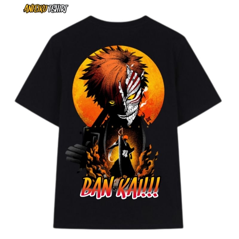 ANTEIKU tshirt anime vintage BLEACH kurosaki ichigo bankai mode