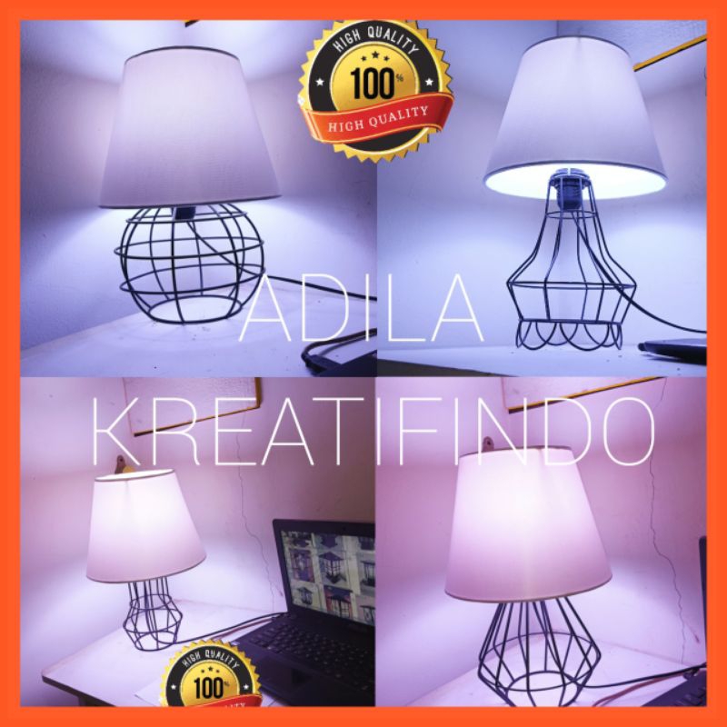 Lampu Tidur Aesthetic / lampu hotel / lampu kamar / lampu nakas / lampu meja / lampu minimalis meja 