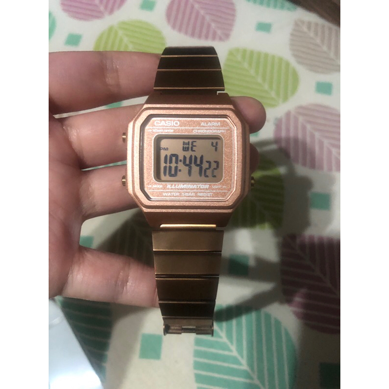 BISA COD Preloved Bekas Jam Tangan Wanita Pria Besi Smart Alarm lampu nyala viral remaja besar pink 