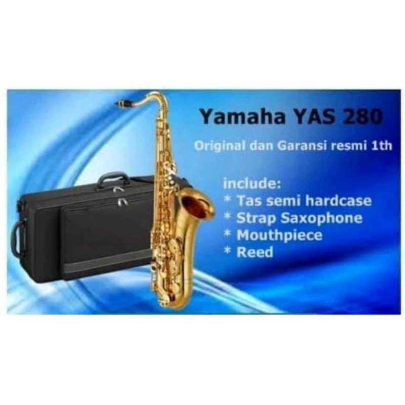 Saxophone Yamaha YAS 280 Gold, Original dan Garansi Resmi