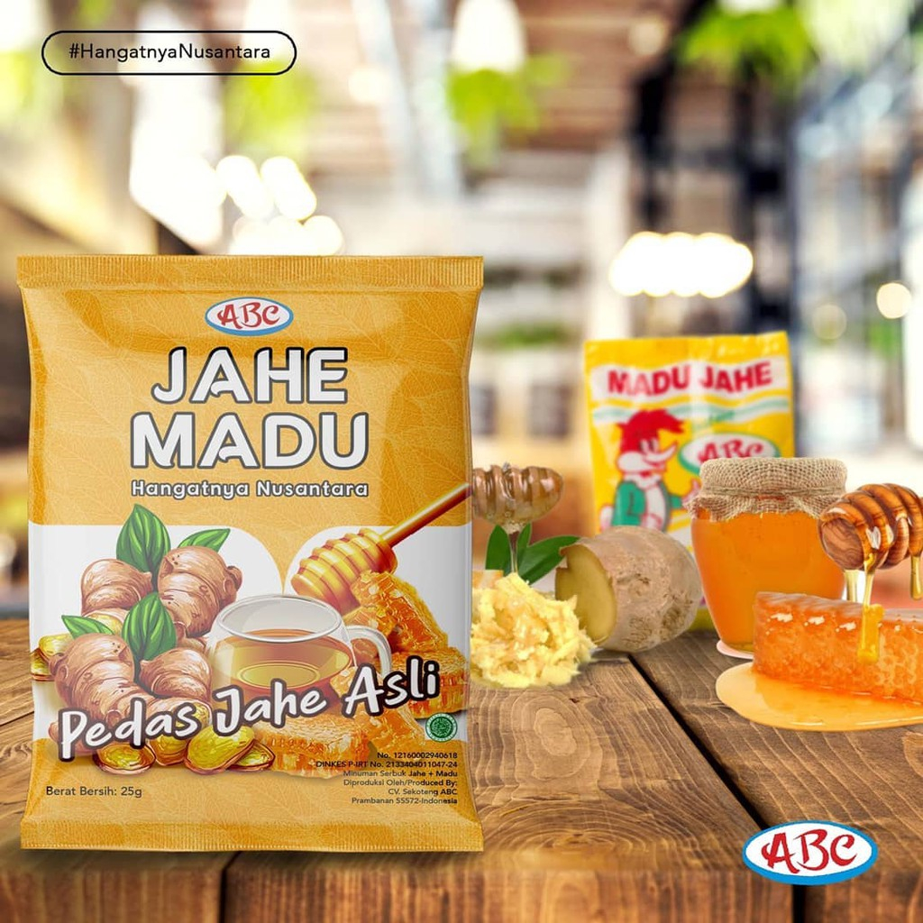 

ABC jahe madu minuman instant 1 sachet