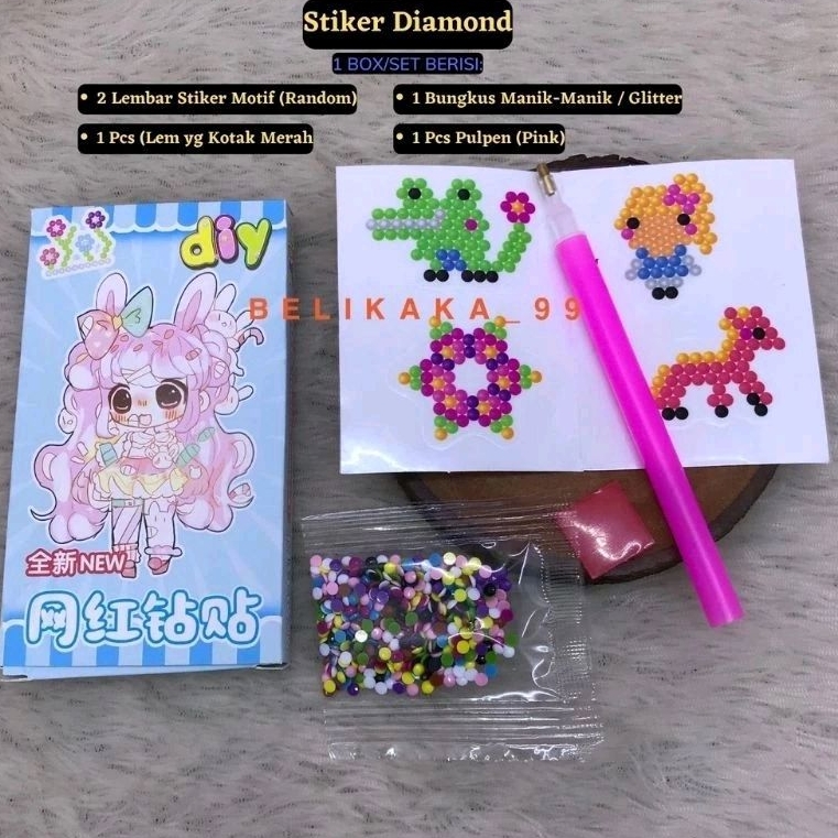 

Stiker berlian Diy gir new edition / Stiker timbul diamond