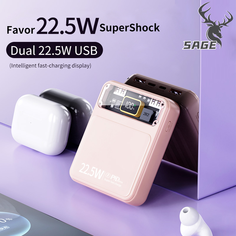 SAGE PowerBank 10000mah 20000mah 30000mah 40000mah 50000mah 60000mAh POWER BANK Fast Charging Extern