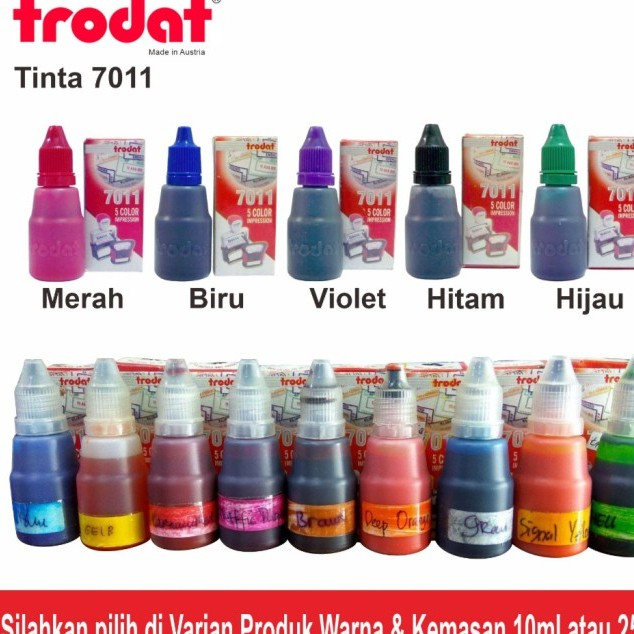 

tinta stempel merk trodat No. 7011 warna - Hitam