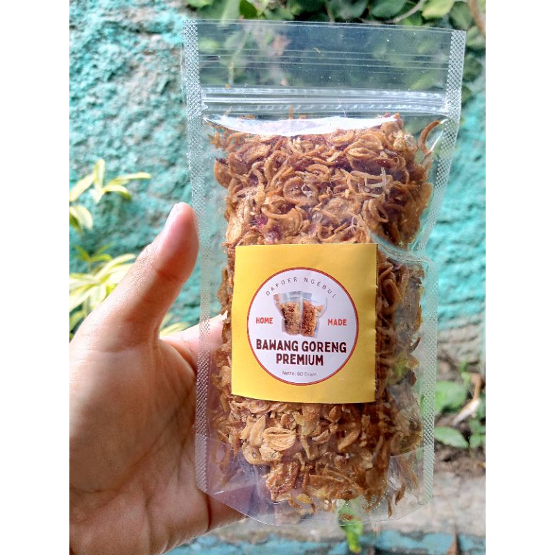 

BAWANG GORENG ASLI PREMIUM DAPOER NGEBUL55gr tanpa tepung - enak gurih, renyah dan asli