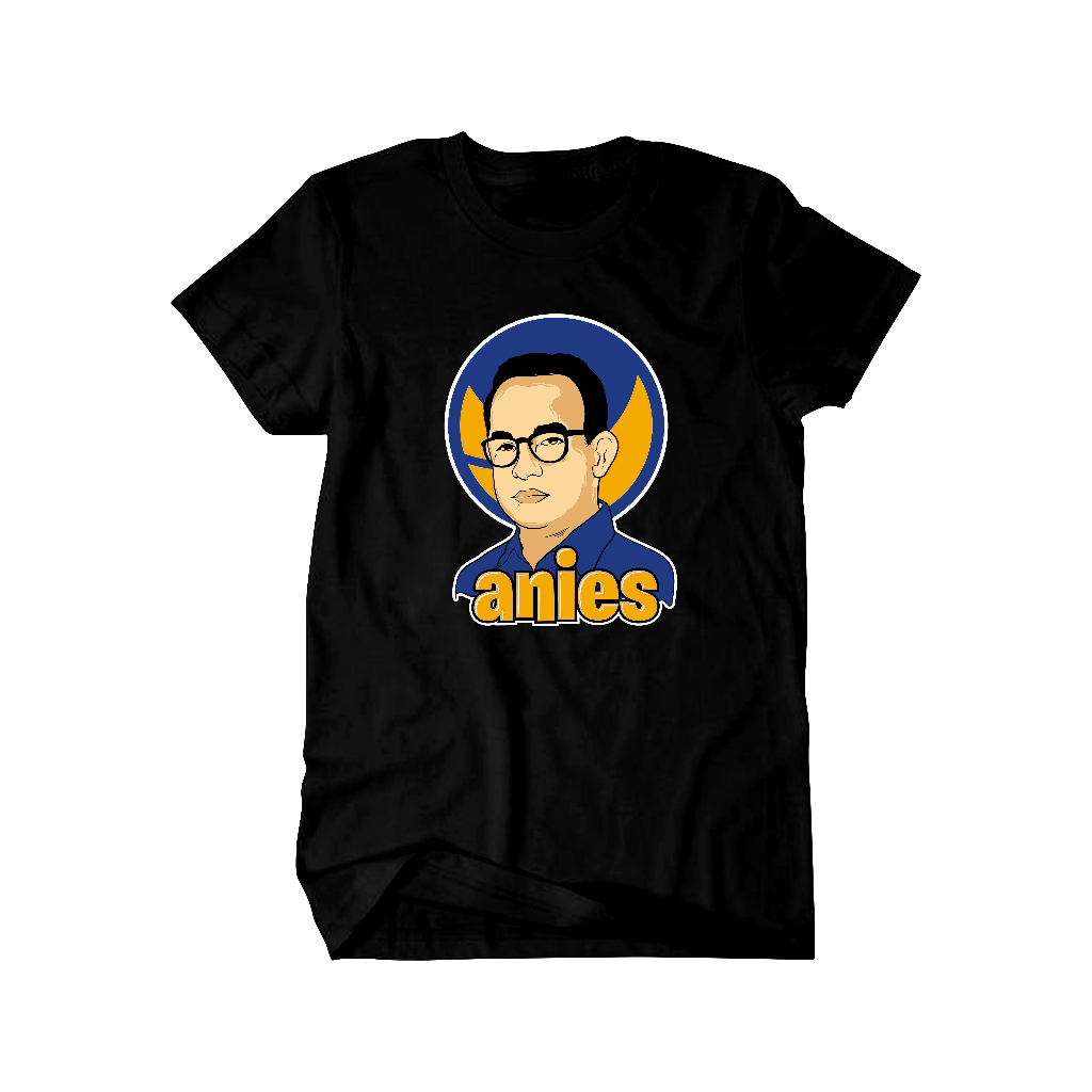 Kalemmerch Kaos Hitam - Anies Baswedan 2024