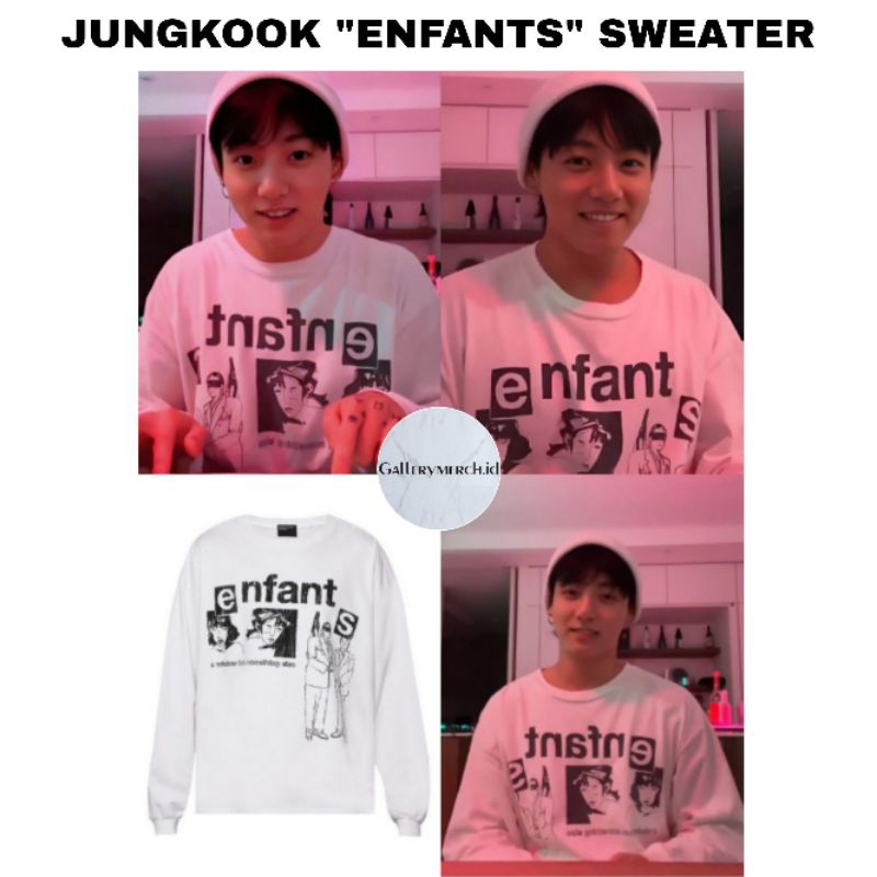 [READY STOCK] JUNGKOOK BTS ENFANTS SWEATER