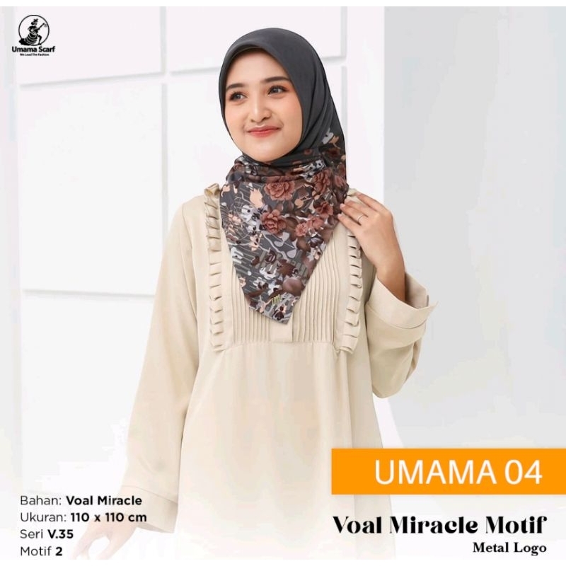 Hijab Segiempat Umama Voal Miracle Laser Cut Motif