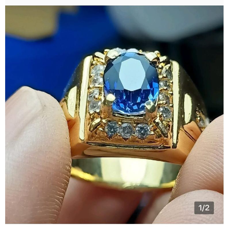 Batu cincin king safir cutting