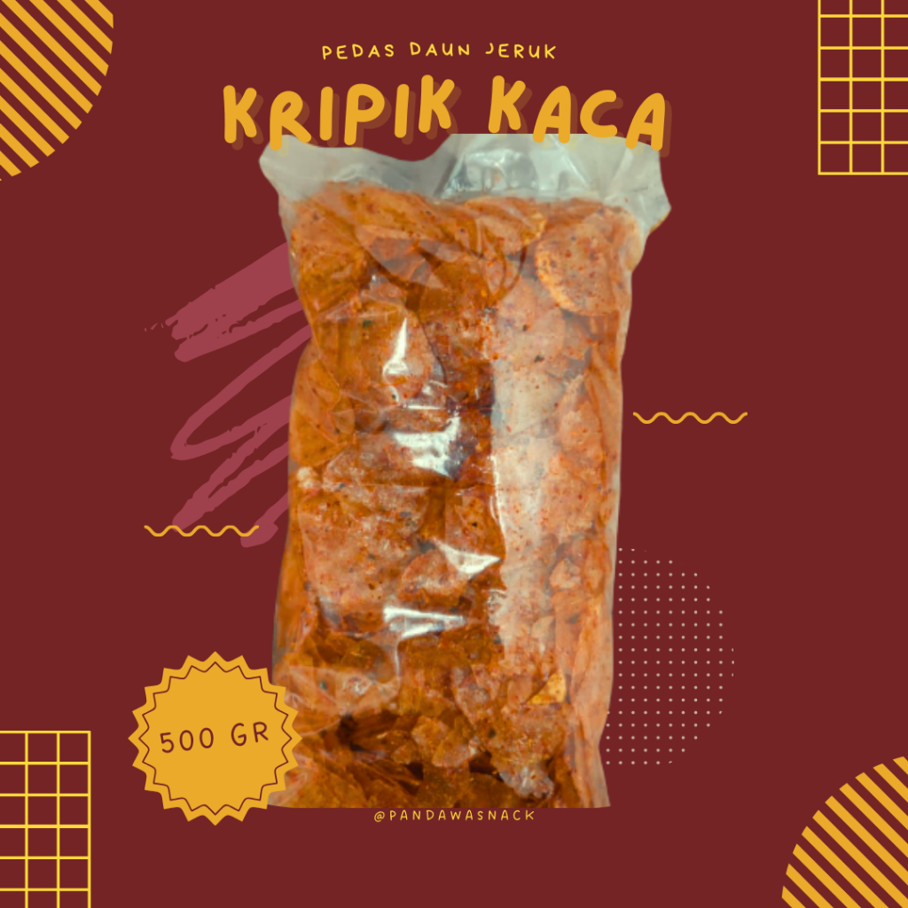 

Kripik Kaca Pedas Daun Jeruk Kripca Isi 500GR
