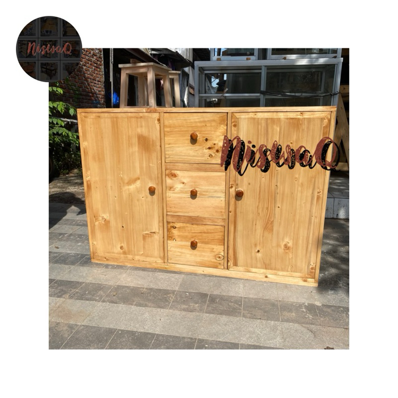 Bufet TV | Lemari TV | Meja TV | Rak TV | Lemari Serbaguna Kayu Jati Belanda