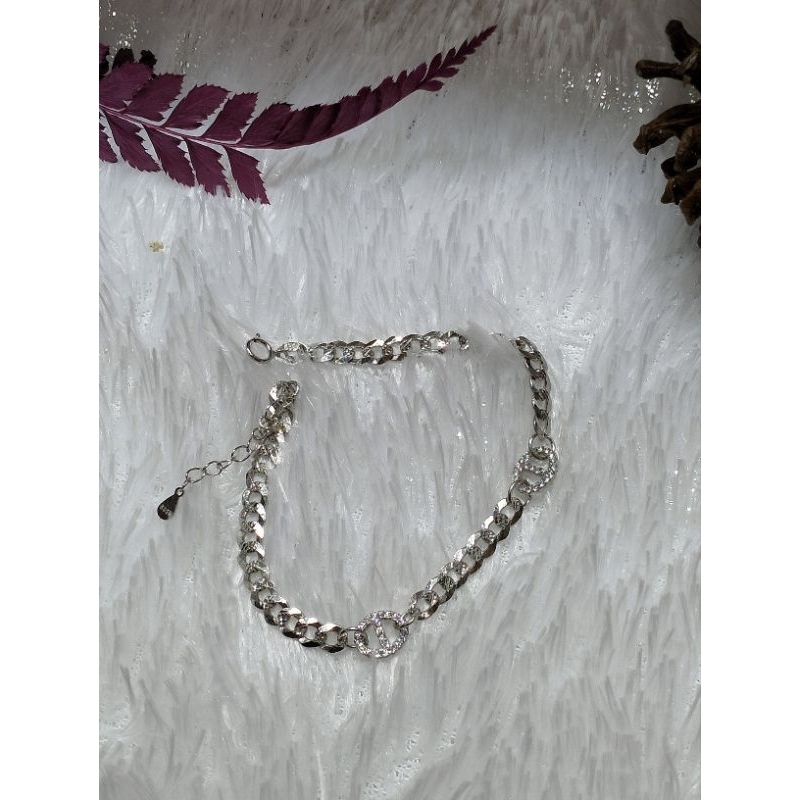 gelang tangan model CD perak 925