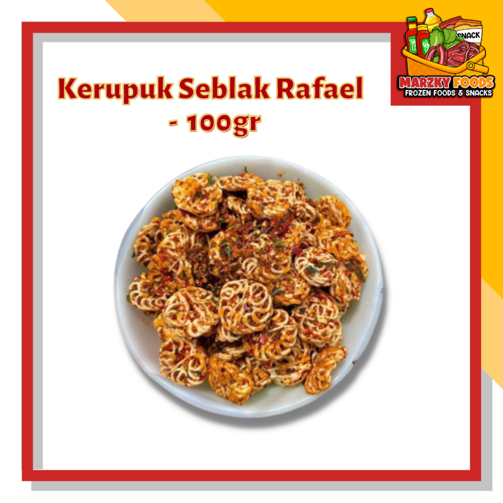 

Kerupuk Mawar Rafael 250gr / Sebring Bantet Pedas Kerupuk Seblak