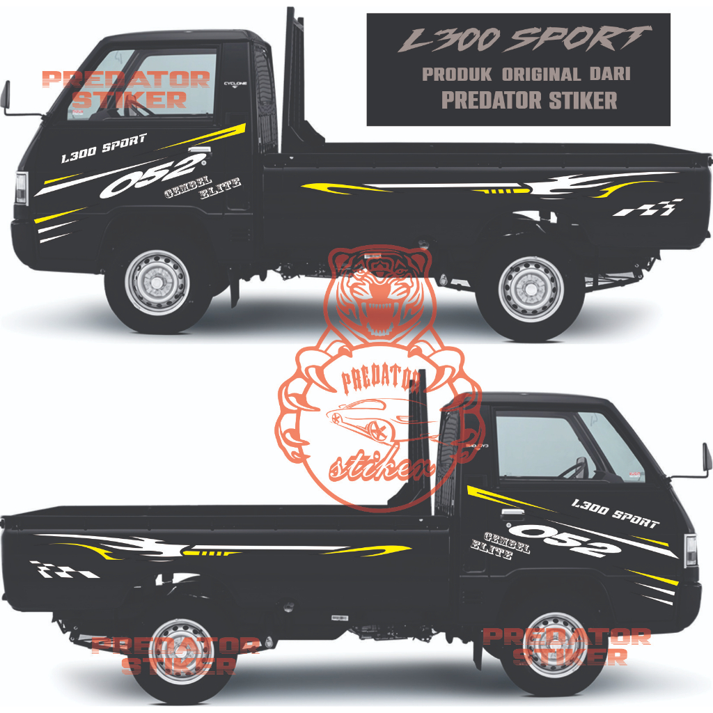 [COD] CUTTING STIKER MOBIL L300 SPORT BISA CUSTOM NAMA