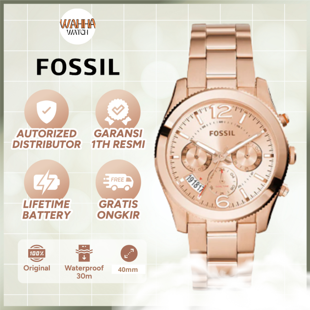 ES3885 ROSEGOLD ORIGINAL | JAM TANGAN WANITA  BOYFRIEND ORIGINAL [BERGARANSI]