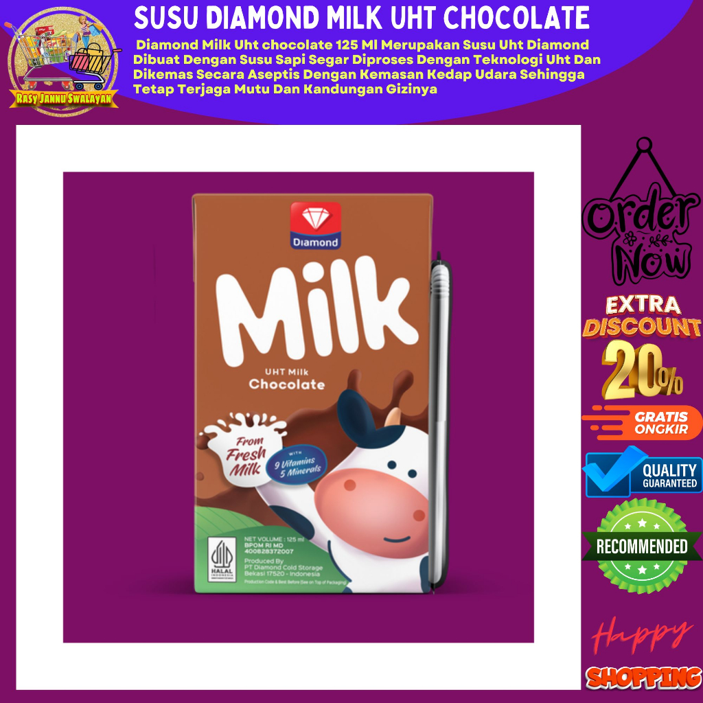 

Diamond Milk Uht Chocolate 125ml