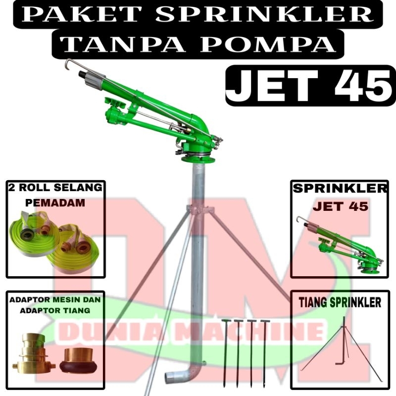 PAKET SPRINKLER BIG GUN 2 INCH JET 45 TANPA POMPA