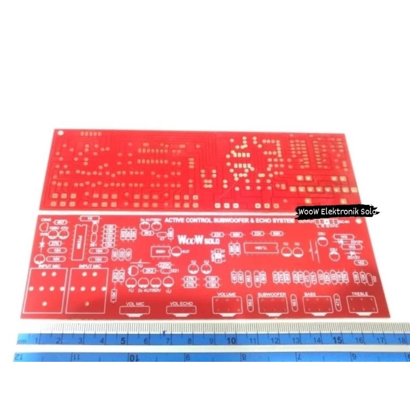 2Pcs PCB Active Control SubWoofer & Echo Mic System