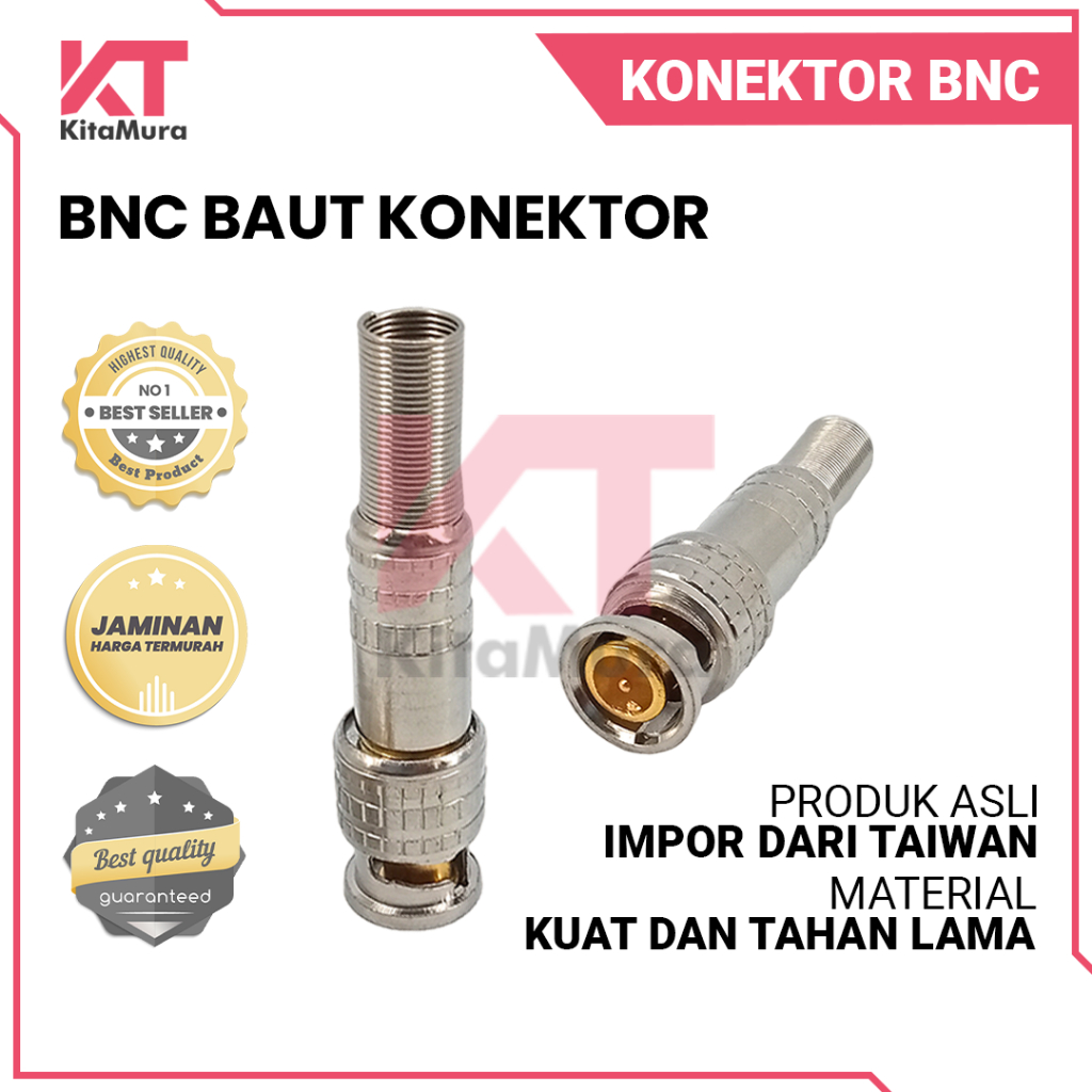 BNC Baut Konektor CCTV || Connector BNC Baut