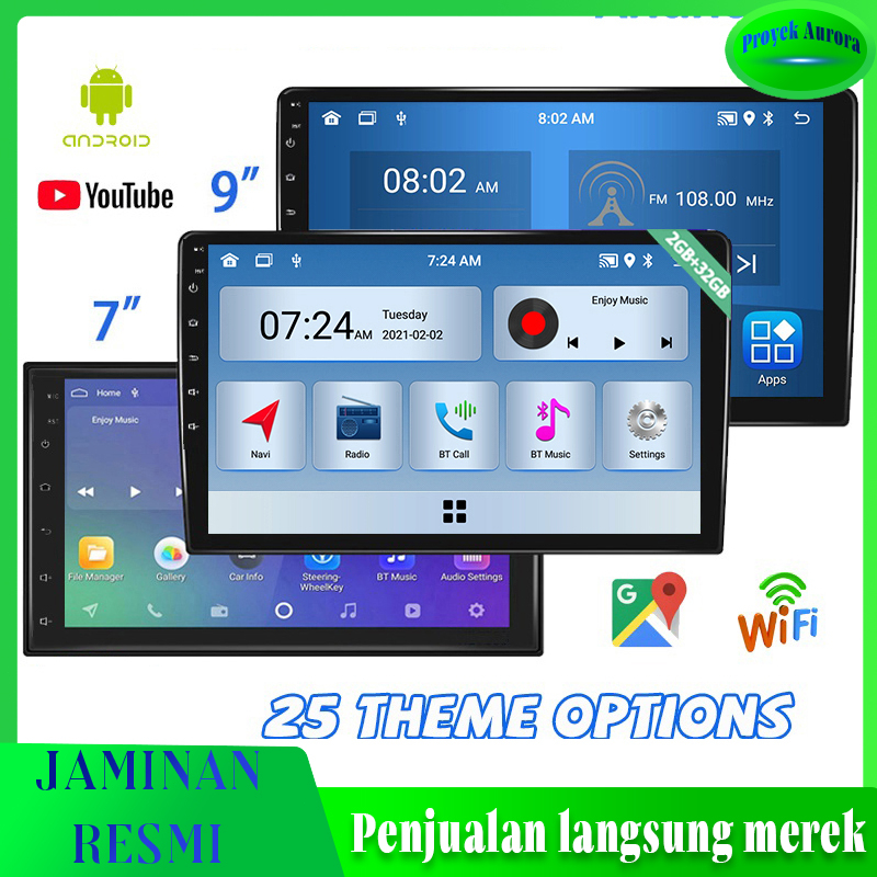 [Flash Sale]IPS Screen Head Unit 7 Inch Car Android 13 Navigasi Untuk TOYOTA Daihatsu Mitsubishi and