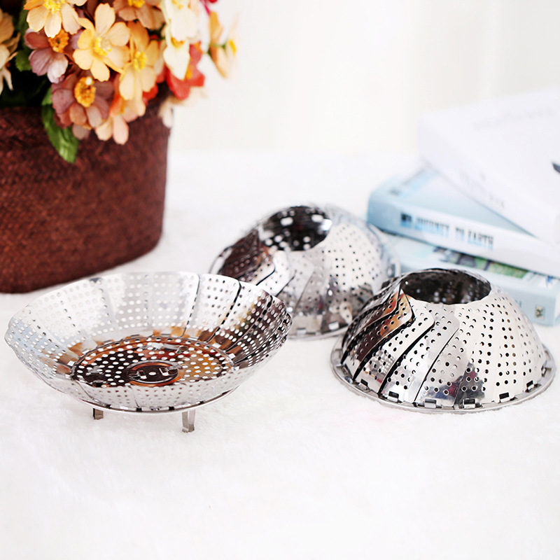 Kukusan Stainless Lipat Steamer Alat Kukus Serbaguna