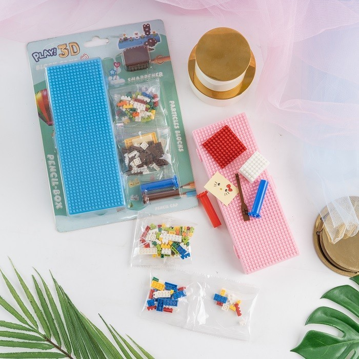 

HARUMI PIEL Pencil Case Blocks Kids Tempat Kotak Pensil Mainan Anak