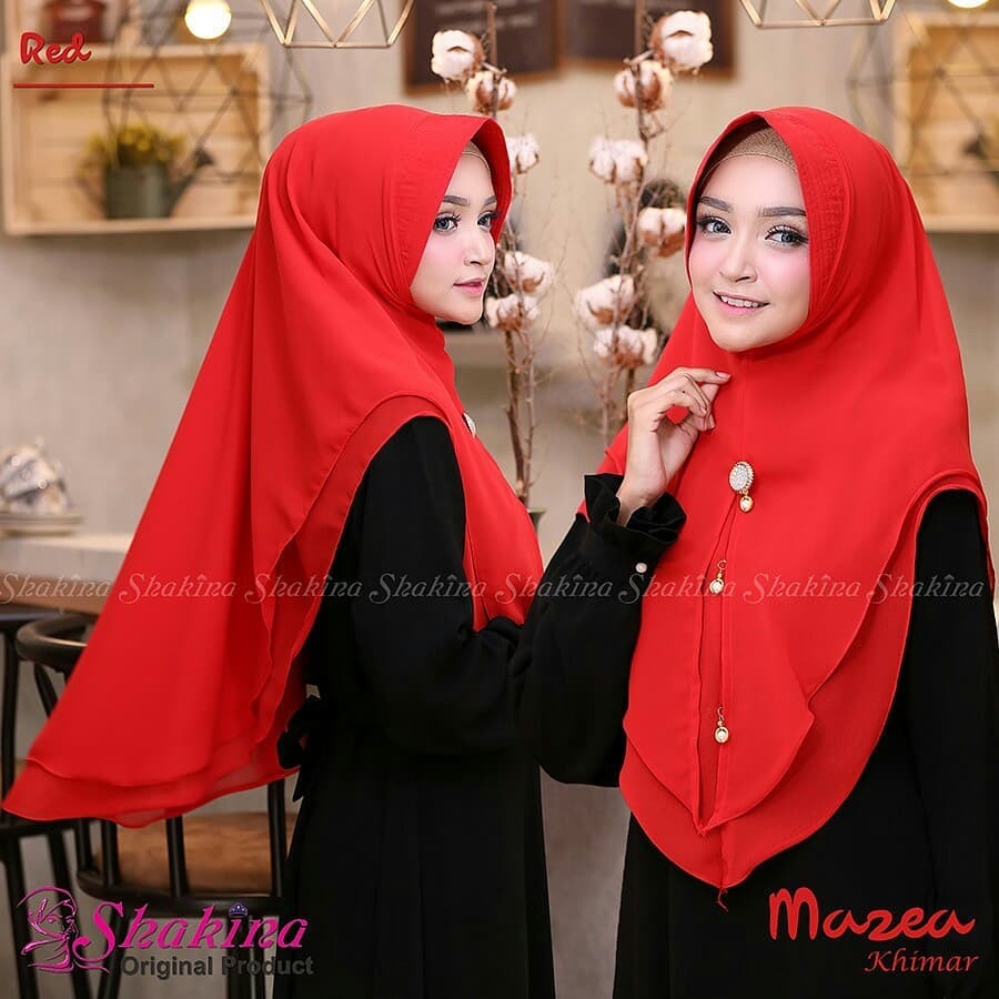 JILBAB INSTAN KHIMAR MAZEA 2 LAYER Jibab Jilbap Hijab Hijap Kerudung Krudung Pesta Mewah Bergo Insta