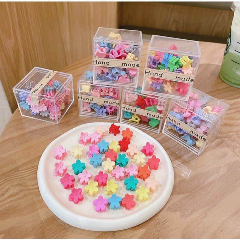 jepit rambut anak lucu warna warni dengan box