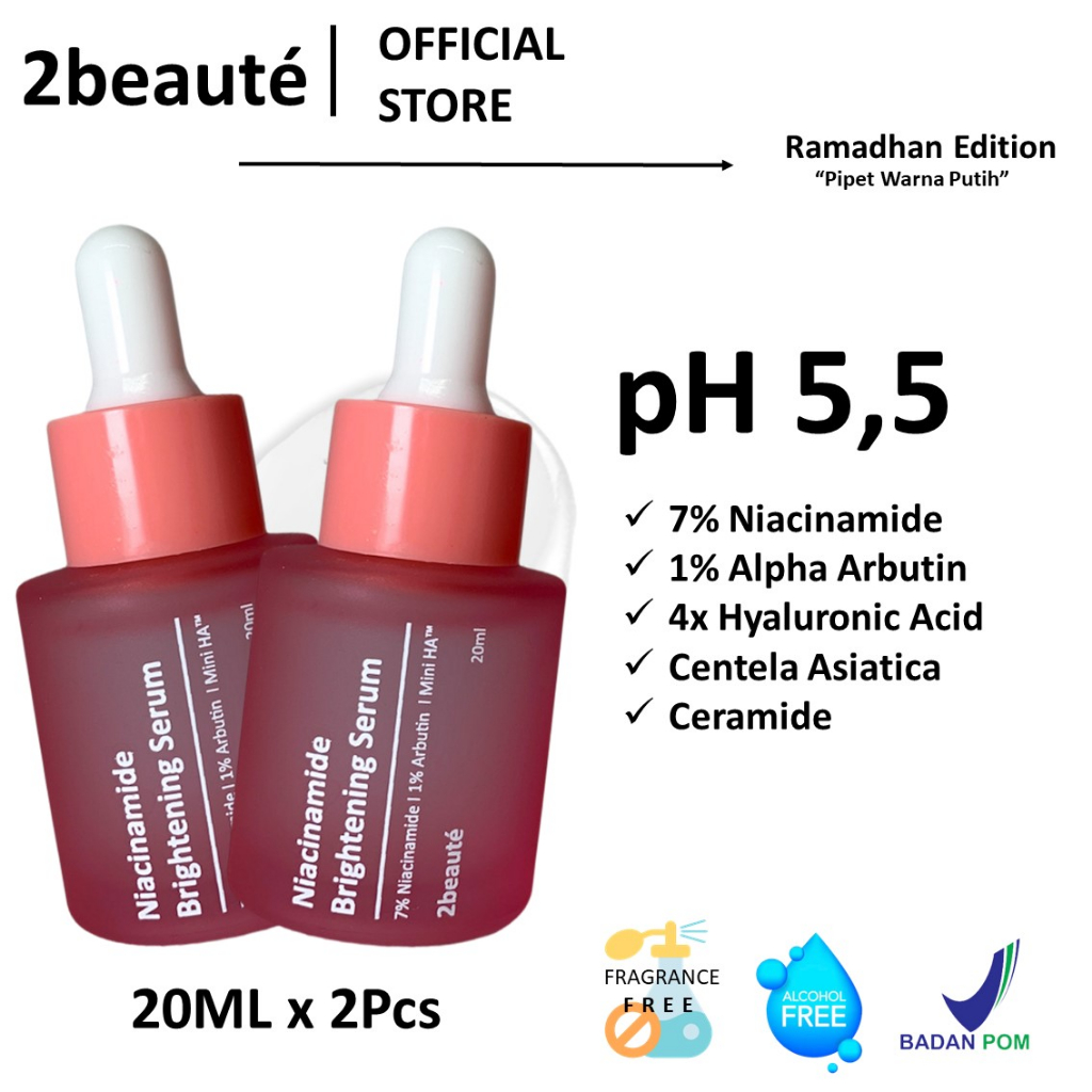 2 Beaute (TWIN PACK) Niacinamide Brightening Serum