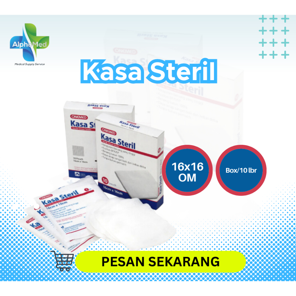Kasa Steril 16x16 Onemed / Perban steril / Perban lipat