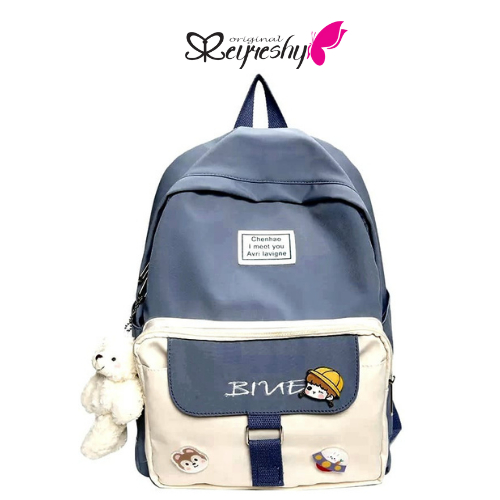 RR KATYA - Tas Ransel Sekolah Anak TK PAUD SD SMP SMA Ada Sekat Laptop dan Tempat Botol Minum