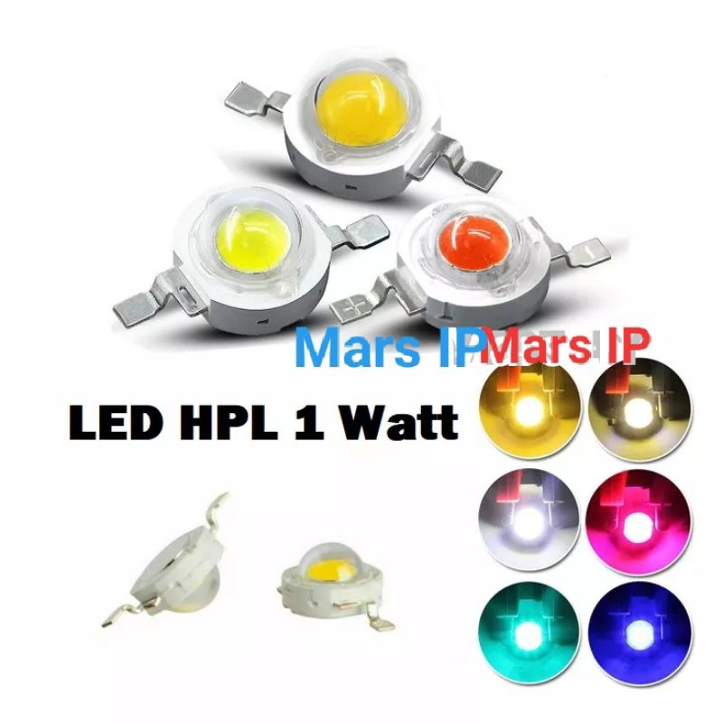 Lampu LED HPL Chip Lamp Bulb Cob 1W Hight Power Lampu Senter RC Aquarium