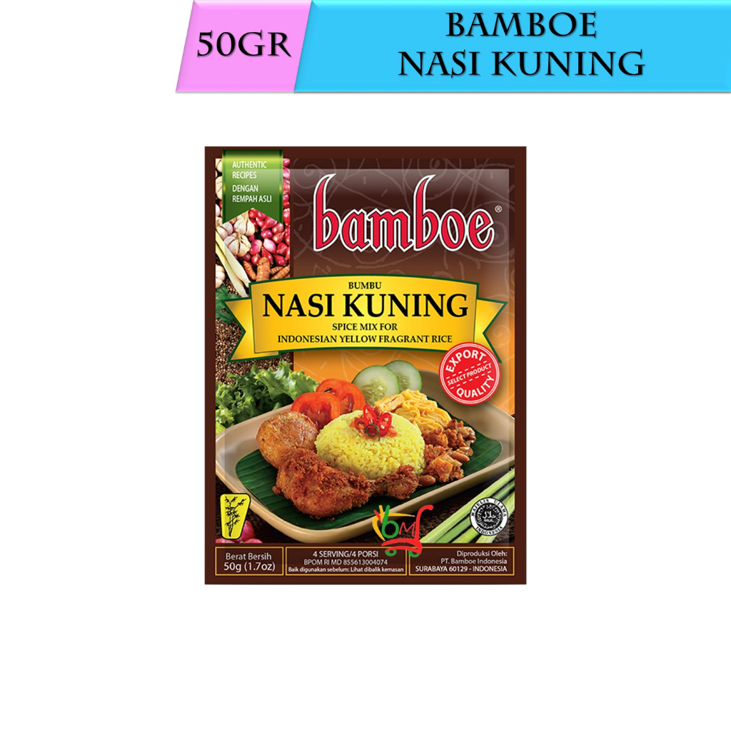 

Bamboe Nasi Kuning Bumbu Masak Instan Khas Indonesia