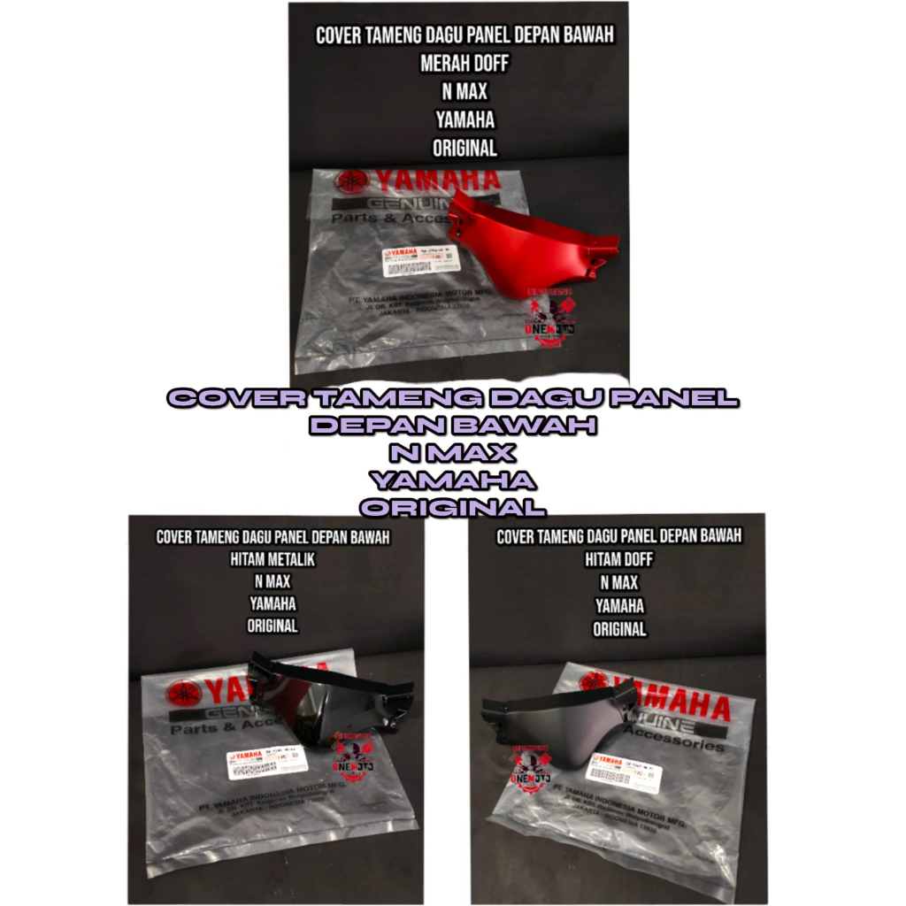 COVER TAMENG DAGU PANEL DEPAN BAWAH MERAH HITAM METALIK DOFF N MAX NMAX 2DP-F286F-00-P0 2DP-F286F-00