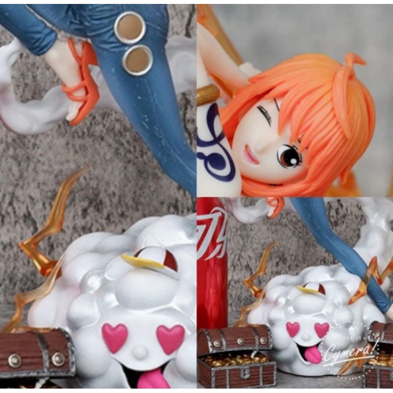 action figure one piece nami zeus petir celana panjang n pendek box