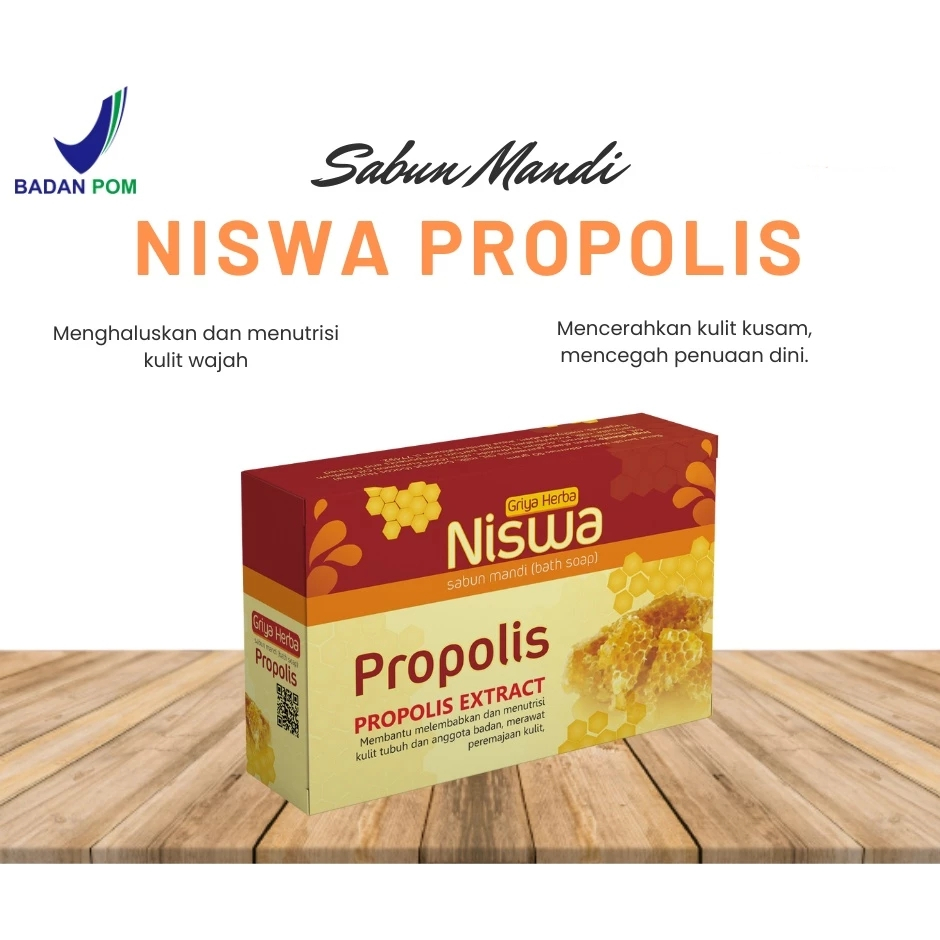 Sabun Mandi Herbal NISWA PROPOLIS Bath Soap