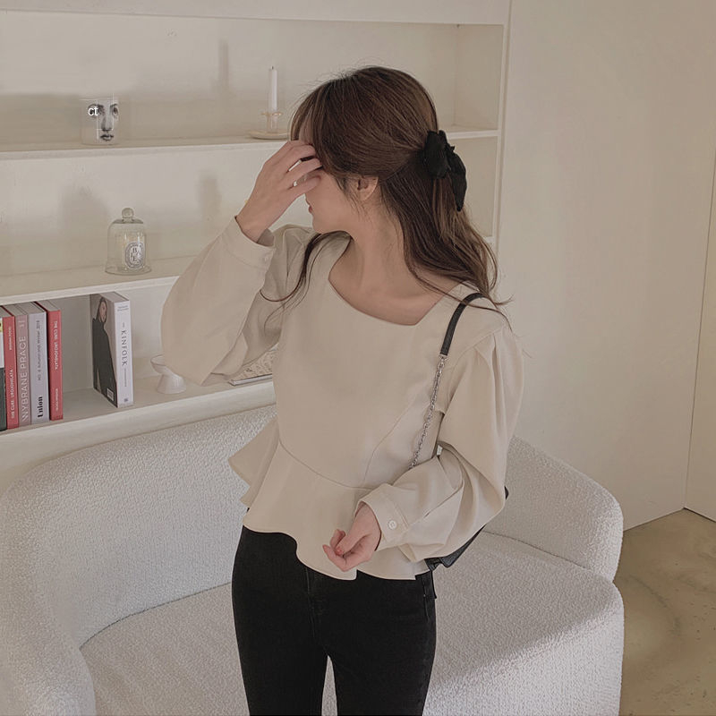 JOYFIT - BLOUSE TOP KOREA STYLE IMPORT ATASAN WANITA VINTAGE BLOUSE HIJAB FRIENDLY