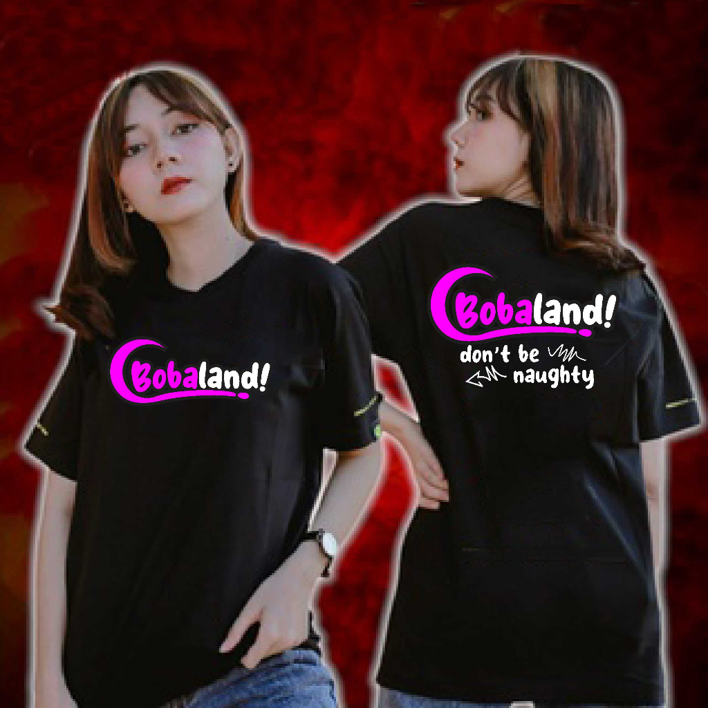 kaos bobaland, kaos naughty, deliwafa, gilga sahid, unisex, baju, distro atasan, sablon, printing