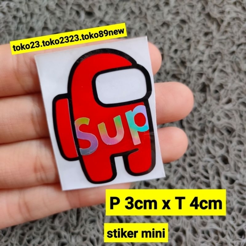 stiker motor lucu stiker mini supreme