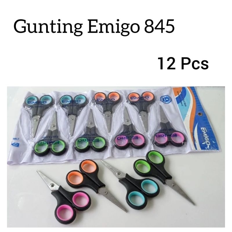 

[12 pcs] GUNTING EMIGO KECIL EML-845TBC KEMASAN RENCENG