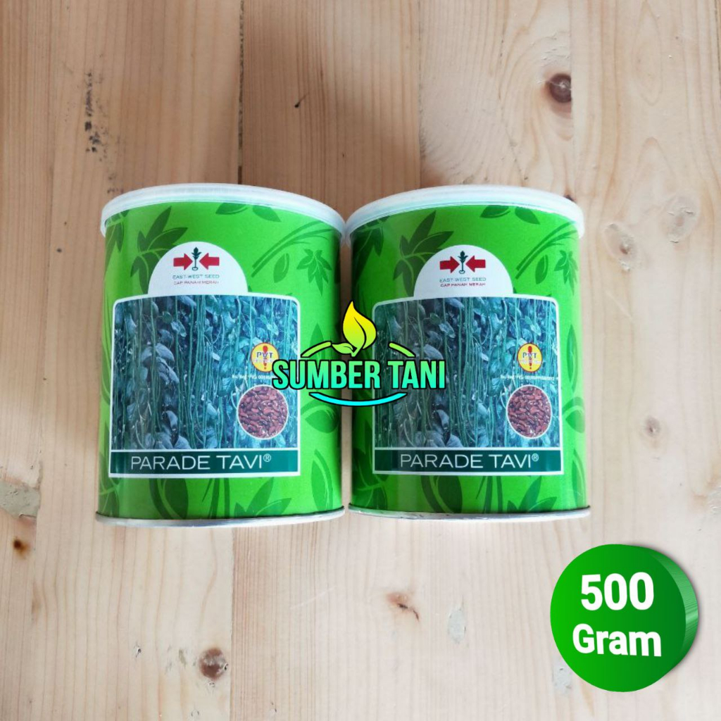 Benih Kacang Panjang PARADE TAVI Isi (500 gram/Kemasan Kaleng) Cap Panah Merah