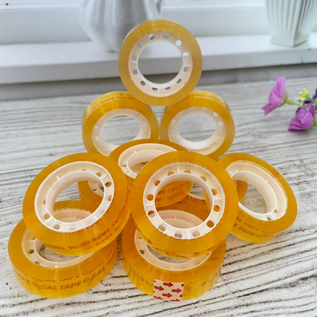 Solatip Mini Bening Ukuran Sedang 1roll Perlengkapan Sekolah Bisa COD