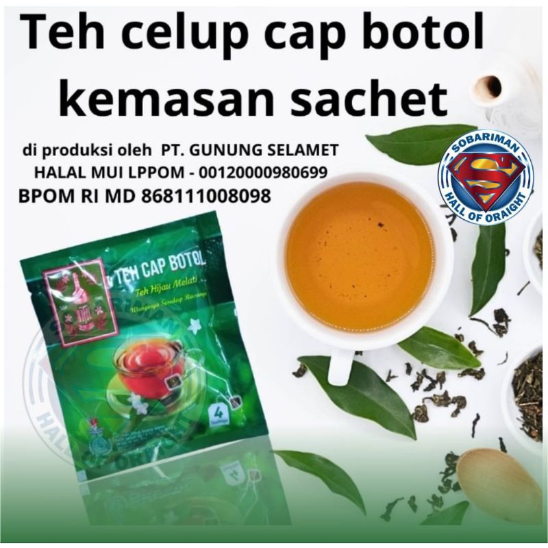 

Teh Celup Cap Botol Kemasan Sachet (1 Renceng isi 10 Sachet)