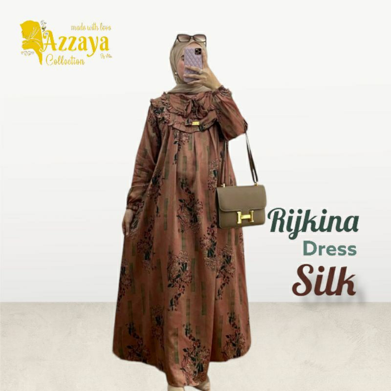 MAIZAYA - RIJKINA DRESS SILK - Gamis Kondangan Elegan