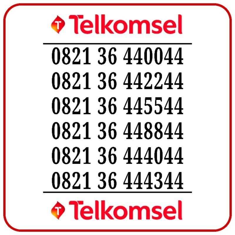 Nomor Cantik Telkomsel AABBAA - Nomor Cantik Simpati 4g Lte - Nomor Cantik Kartu AS 4g Lte - Kartu P