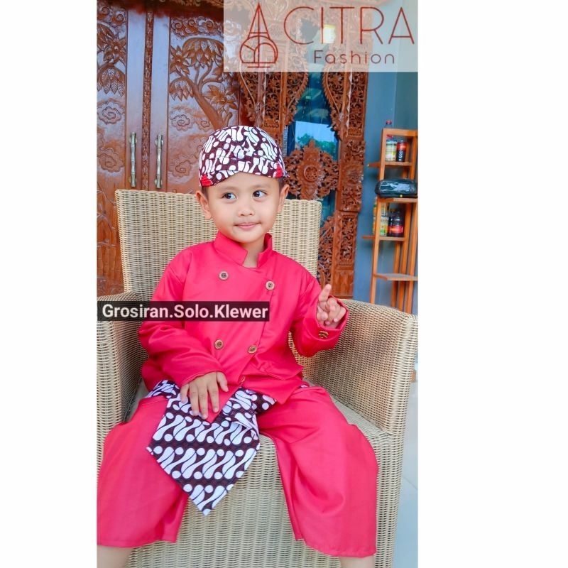 BEST SELLER DI JAMIN REALPICT/ BESKAP ANAK / BASOFI ANAK PREMIUM BATIK PUTIH(BLANGKON)