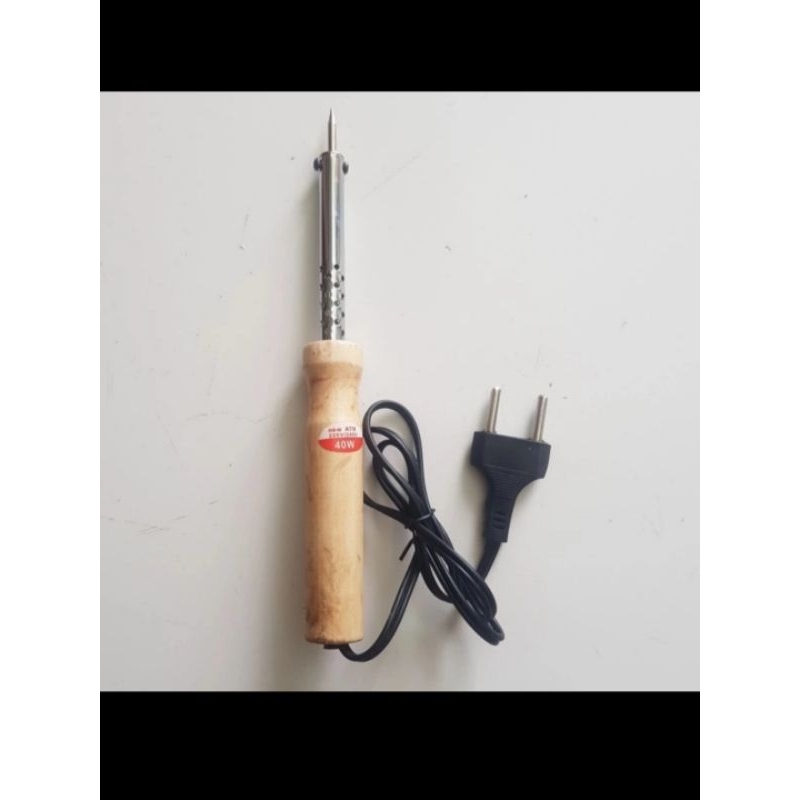 solder listrik gagang kayu murah berkualitas