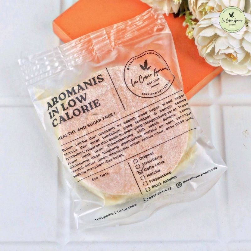 

1 Bungkus / Keping - Snack Cemilan Sehat Aromanis Rendah Kalori Gluten Free, Min Order 10 bungkus