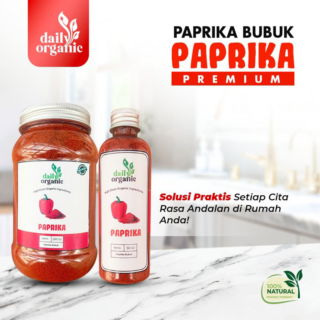 

PAPRIKA BUBUK PREMIUM PAPRIKA POWDER DAILY ORGANIC