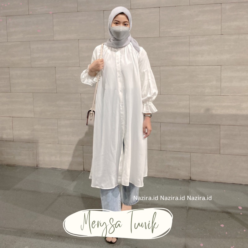 BESTPROMO ZR SLIT TUNIK - AQILA SLIT TUNIK BELAH SAMPING LONG JUMBO WANITA TERBARU